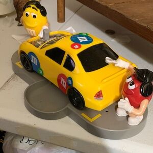 M&M's Colorful Yellow Toy Car with Characters
